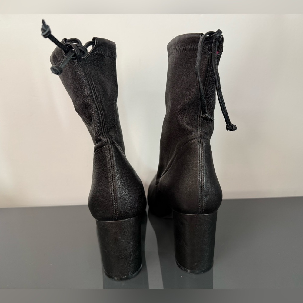 Anine Bing Chloe Boot Black Ankle Boots Size 40 - Picture 6 of 11